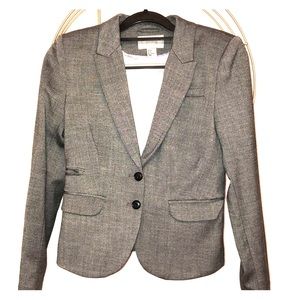 H&M Light Gray Suit Top Blazer